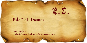 Mözl Domos névjegykártya